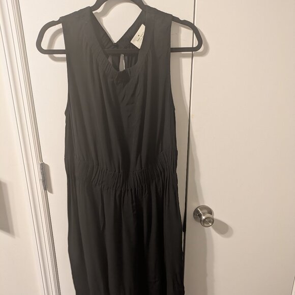 Kate Spade elegant black maxi dress, sleeveless, tie neck CO21 - Picture 1 of 5